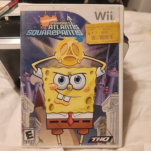 SpongeBob's Atlantis SquarePantis (Nintendo Wii, 2007) CIB W/Manual - Picture 1 of 3